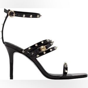 VERSACE Jeans Couture Studded V-Emblem Sandals - AUTHENTIC